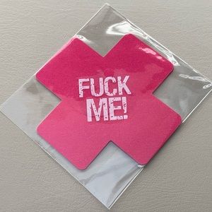 Naughty F*** Me Sexy Nipple Pasties - Pink